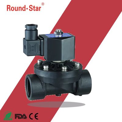 2WSL-15 24V Plastic Water Solenoid Valve Diaphragm Type